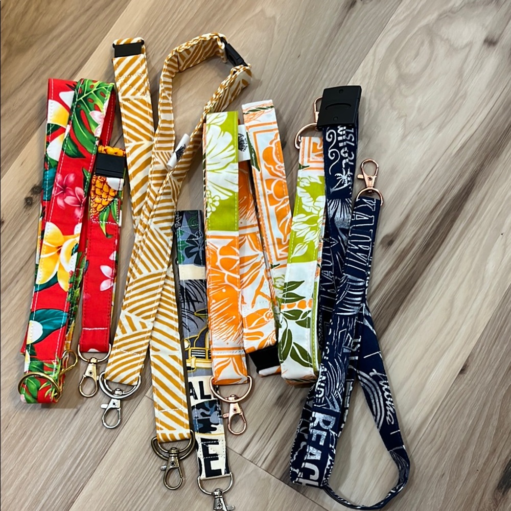 Custom Made Aloha Colorful Patterned Lanyards